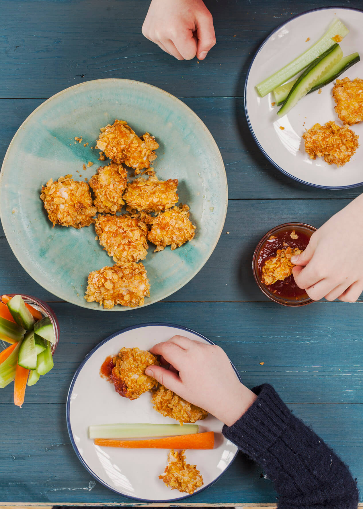 Chicken Bites With Cornflake Crust